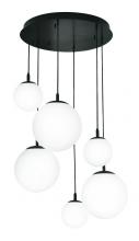 AFX Lighting, Inc. LRTP99MBBKRND6 - Loretto 6 Light Round Pendant