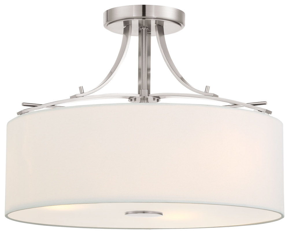 3 LIGHT SEMI FLUSH