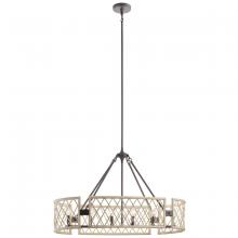 Kichler 52078WWW - Oana™ 6 Light Oval Chandelier White Washed Wood