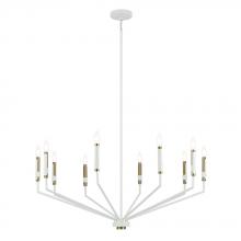  52348WH - Armand 38.25" 10-Light Chandelier in White