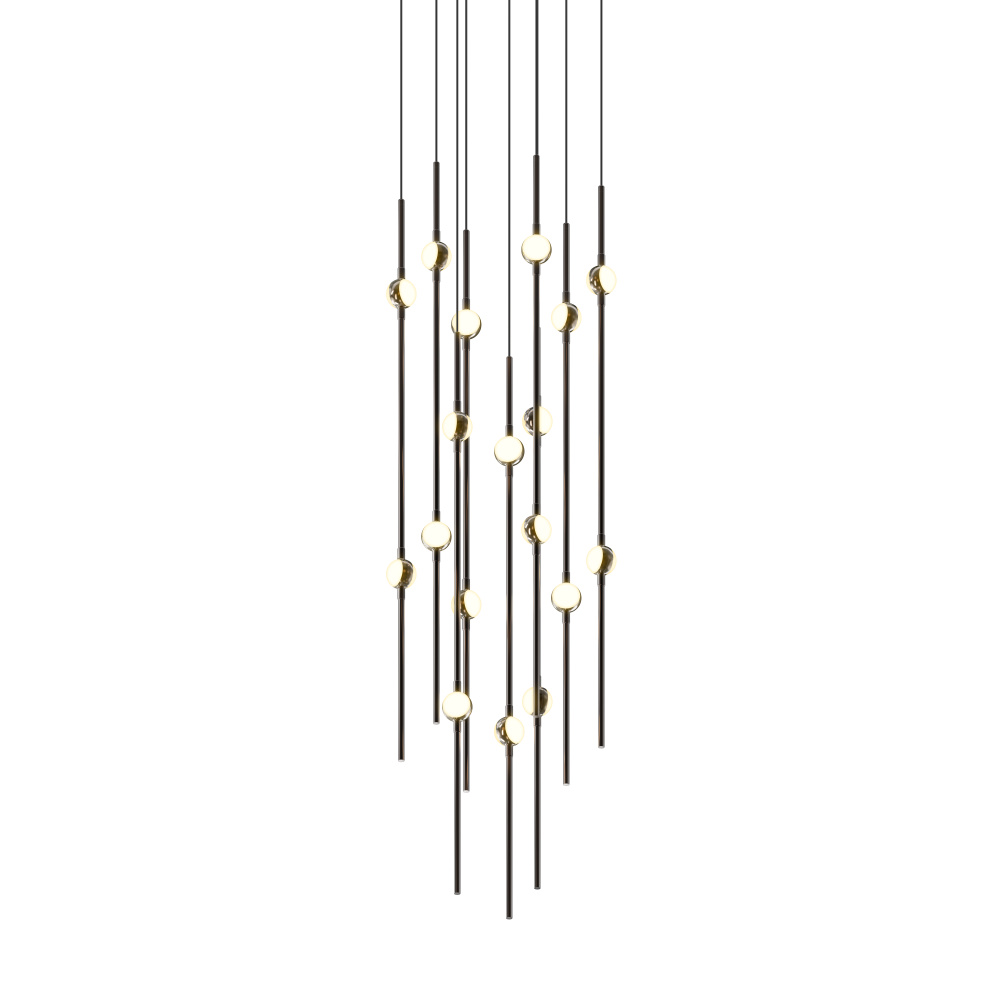 Aries 12" Round LED Pendant (2700K) w/20' Cords