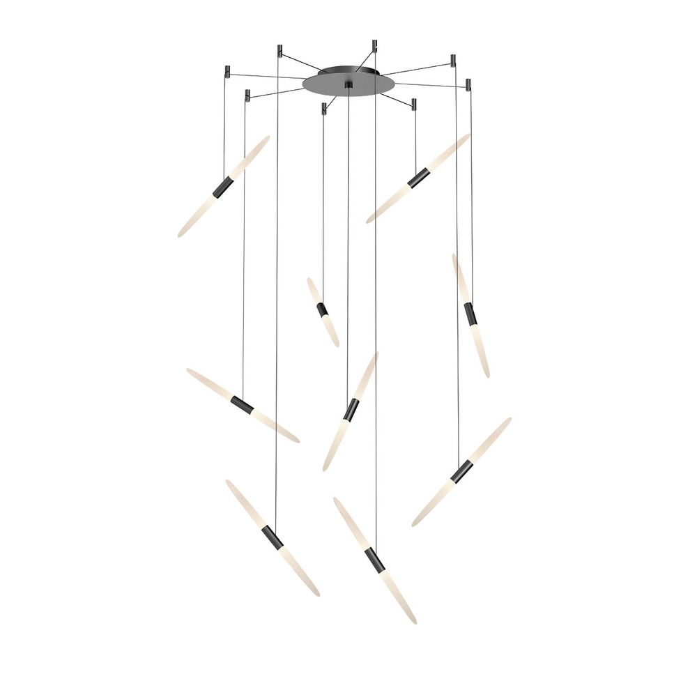 9-Light Swag LED Pendant w/20' Cords