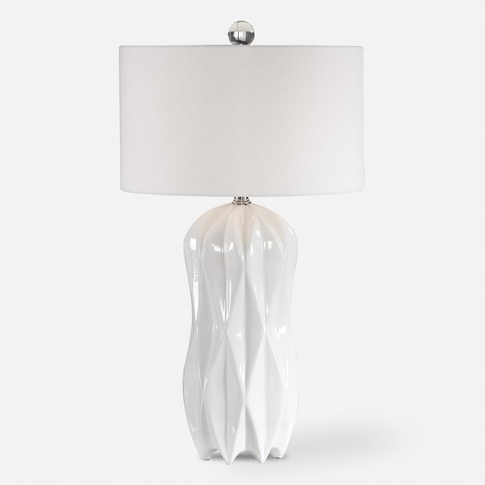 Uttermost Malena Table Lamp, White