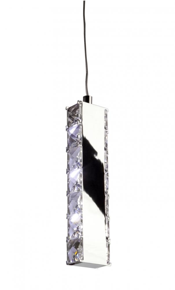 Three Light Chrome Down Mini Pendant