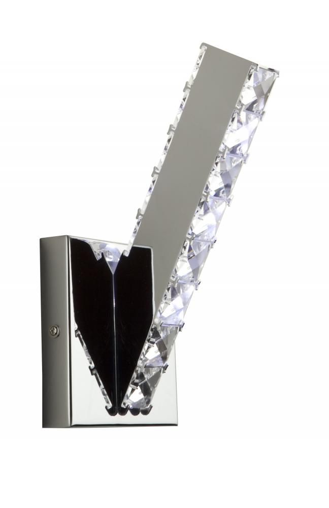 Three Light Chrome Wall Light