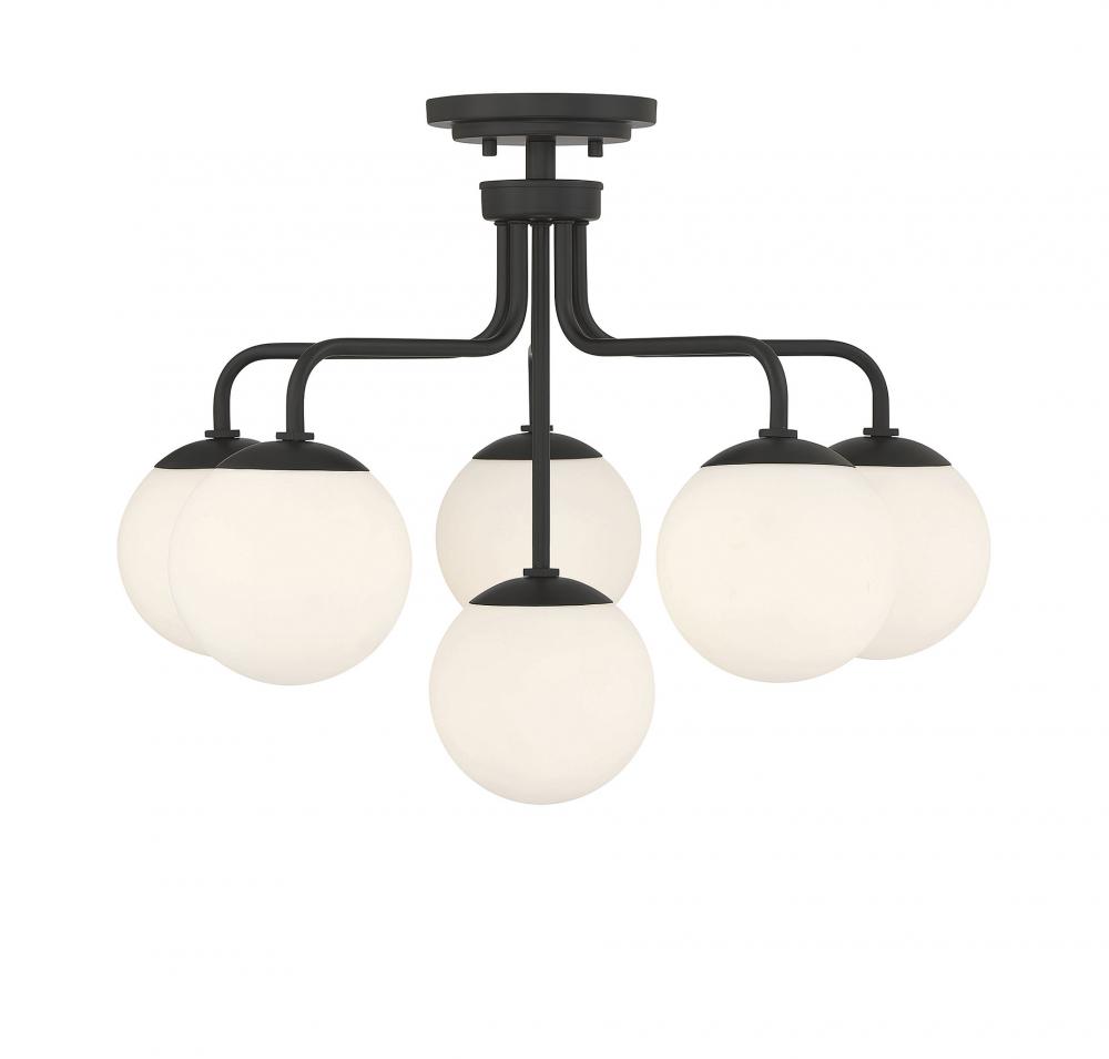 Marco 6-Light Ceiling Light in Matte Black