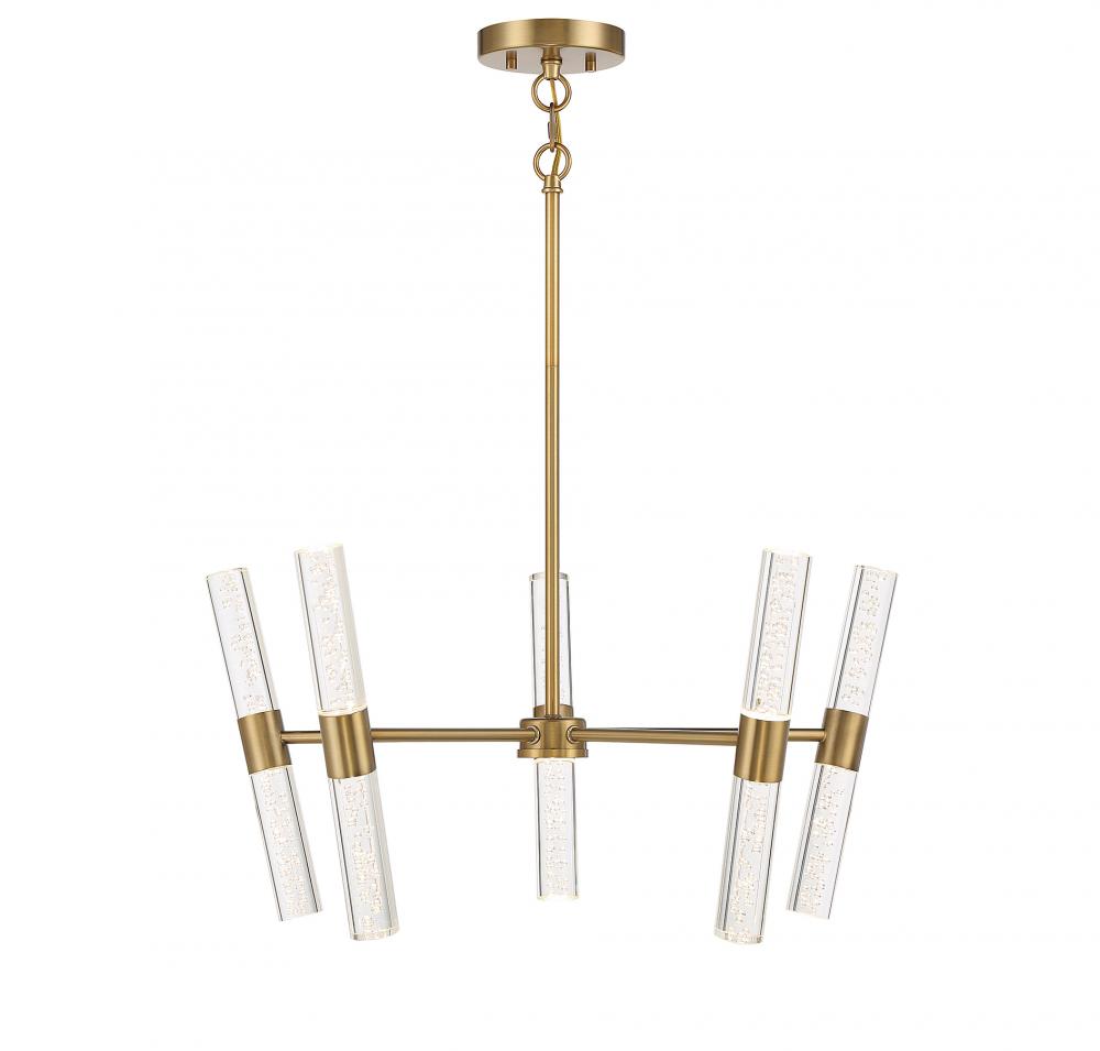 Arlon 10-Light LED Pendant in Warm Brass