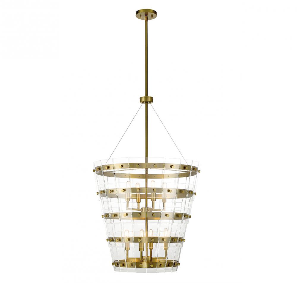 Ventari 8-Light Pendant in Warm Brass