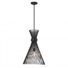 Savoy House 7-9602-1-89 - Longfellow 1-Light Pendant in Matte Black