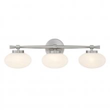 Savoy House 8-1050-3-SN - Barrow 3-Light Bathroom Vanity Light in Satin Nickel