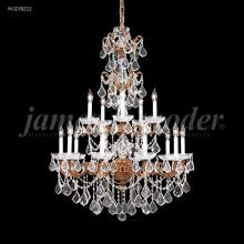 James R Moder 94329GB2GT - Madrid Cast Brass 15Light Entry Chandelier