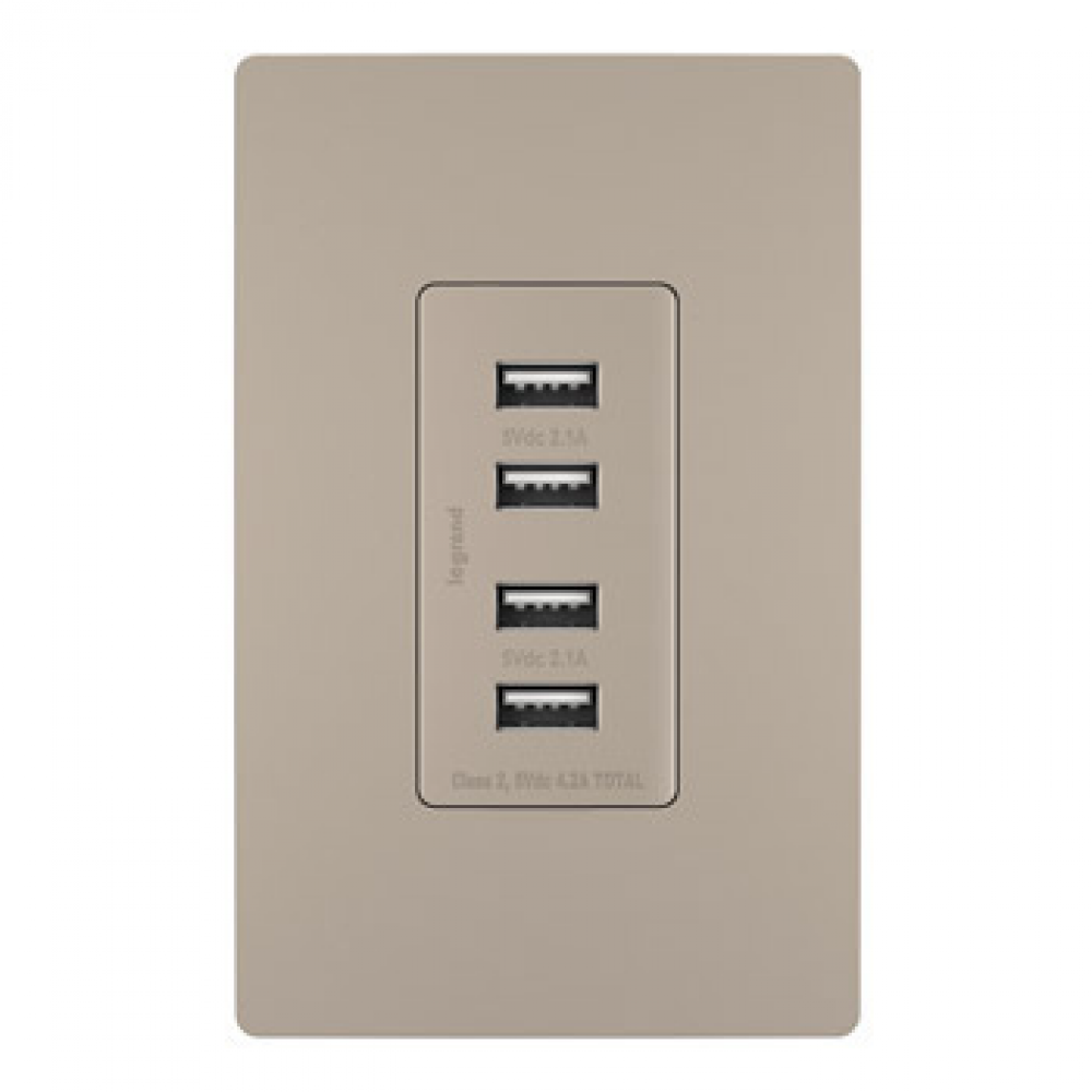 radiant? Quad USB Charger, Nickel