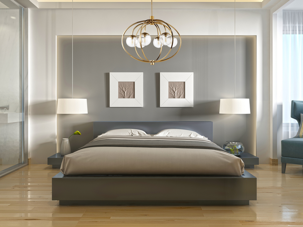 Piltz 6 Light Chandelier in Satin Brass