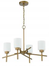 Craftmade 54624-SG - Cadence 4 Light Chandelier in Soft Gold