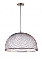 Craftmade P1005SB-LED - 24.25â€ Diameter Sculptural Statement Metal Mesh Dome Pendant in Satin Brass