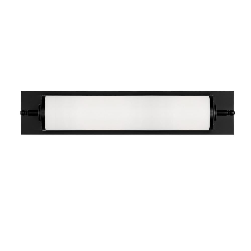 Foster 1 Light Matte Black Bathroom Vanity