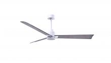 Matthews Fan Company AK-MWH-BW-56 - Alessandra 3-blade transitional ceiling fan in matte white finish with barnwood blades. Optimized