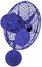 Matthews Fan Company MP-BLUE-MTL - Michelle Parede vintage style wall fan in Safira (Blue) finish.