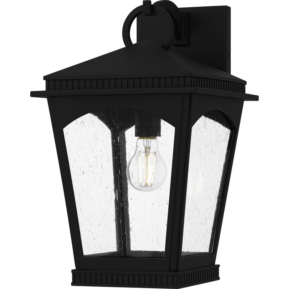 Huck 1-Light Earth Black Outdoor Wall Lantern