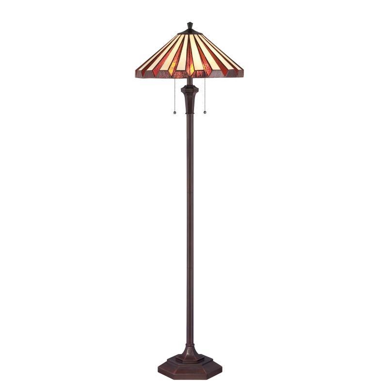 Two Light Bronze Floor Lamp