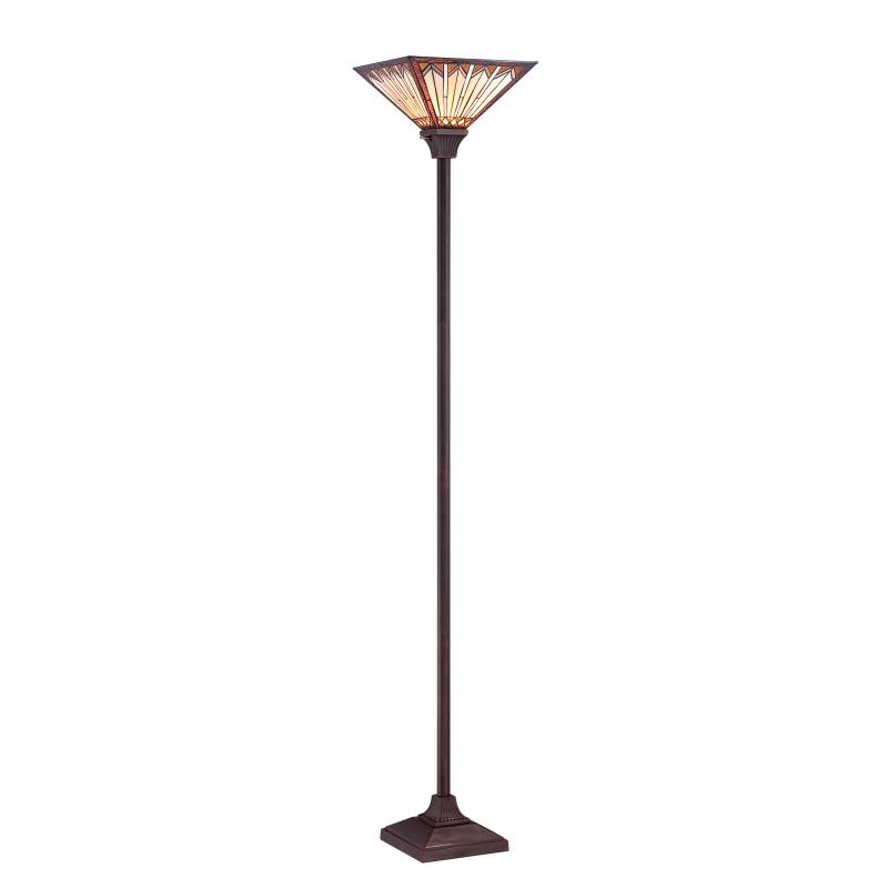 One Light Bronze Floor Lamp