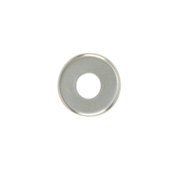 Steel Check Ring; Curled Edge; 1/8 IP Slip; Nickel Plated Finish; 5/8" Diameter