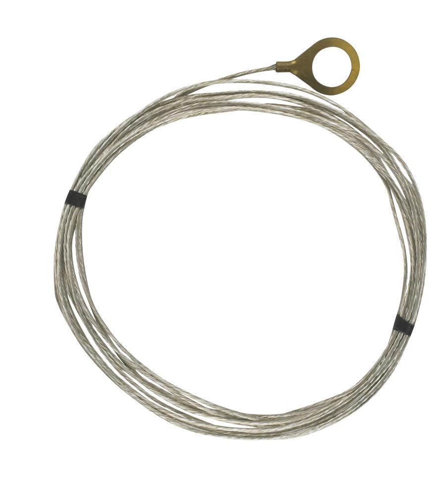 10 Foot 18/1 Tinned Copper Ground Wire; 1/8 IP Round Ground Lug