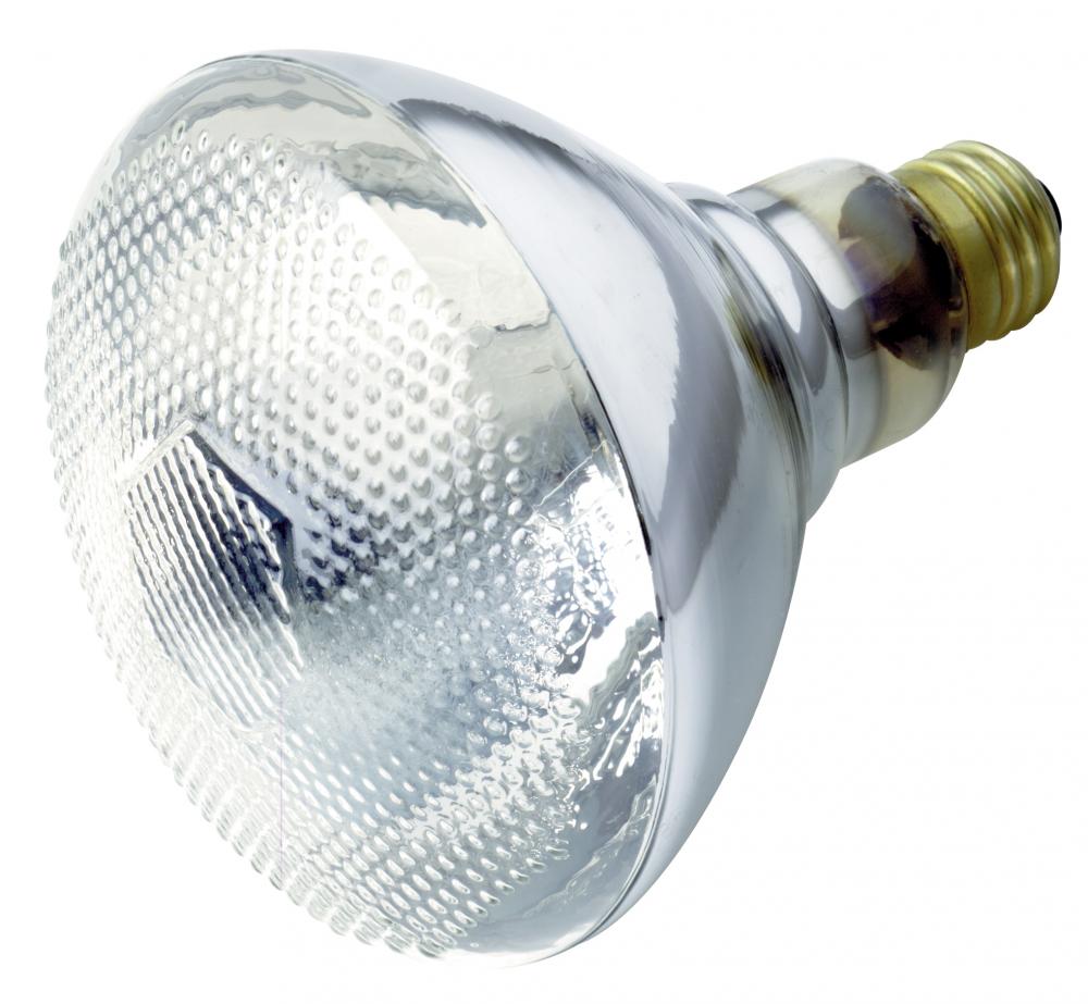 100 Watt BR38 Incandescent; Clear Heat; 5000 Average rated hours; Medium base; 120 Volt