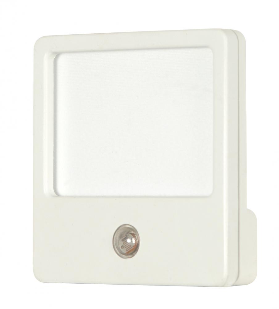 LED Night Light; Automatic Sensor; On at Dusk - Off at Dawn; Square Luminous Surface