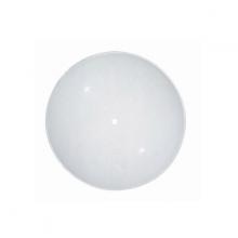 Satco Products Inc. 50/201 - White Deep Diffuser Shade; 15 inch Diameter; 2-1/2 inch Height; Regular Bend Glass; Sunburst Pattern