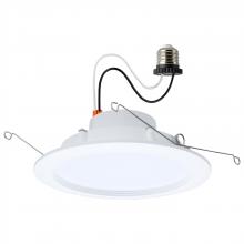 Satco Products Inc. S11897 - 9/11/13 Watt LED Downlight Retrofit; 27K/30K/35K/40K/50K CCT; 6 Inch; Regressed Wafer; Round; Matte