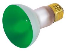 Satco Products Inc. S3201 - 50 Watt R20 Incandescent; Green; 2000 Average rated hours; Medium base; 130 Volt