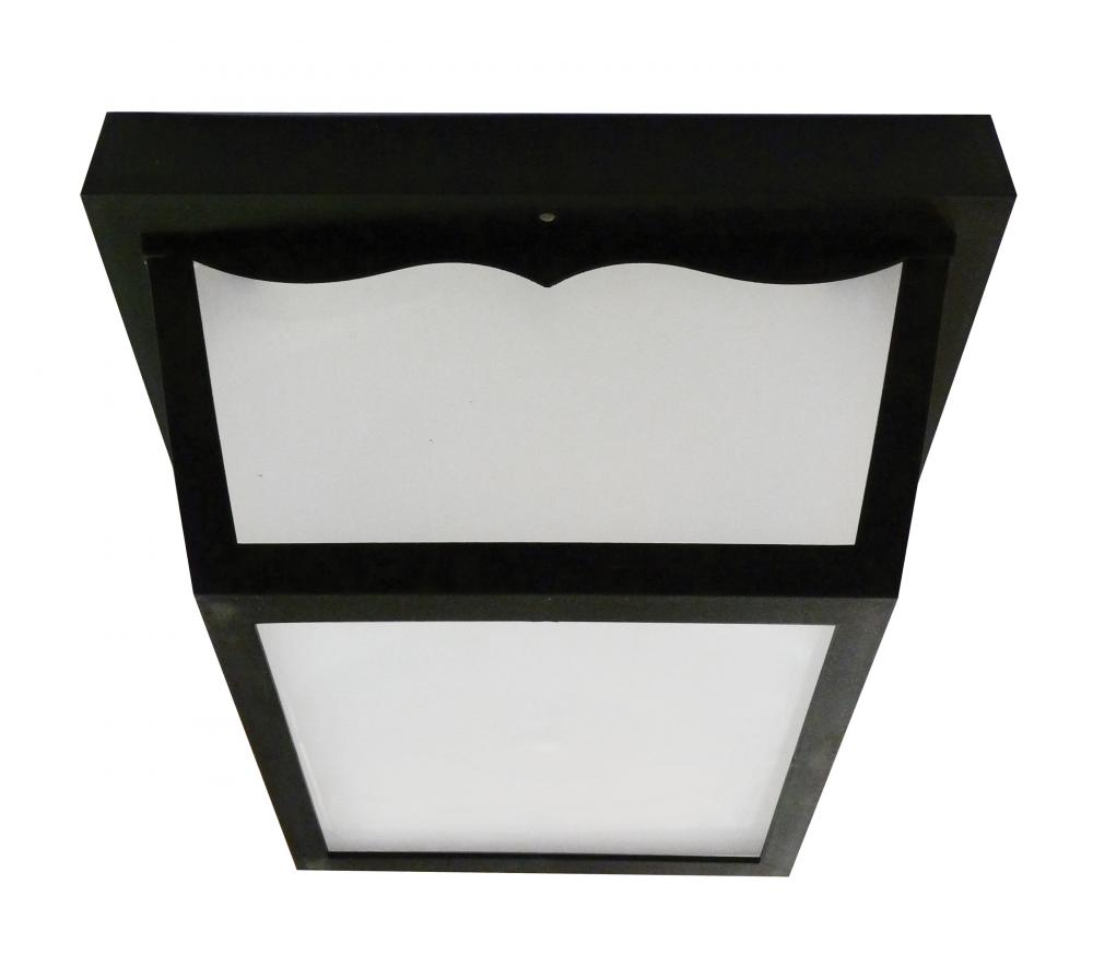 10.5W LED SQR CLNG;BLK