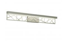 AFX Lighting, Inc. BONV360530L30ENWH - Boon - 36'' Vanity Light Fixture - White Finish - White Glass Shade