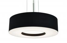 AFX Lighting, Inc. MCP1214LAJUDSN-BK - Montclair 12'' LED Pendant - Satin Nickel Finish - Black Shade