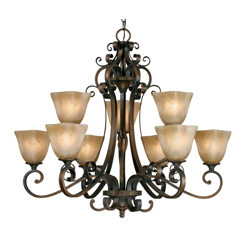 2 Tier - 9 Light Chandelier