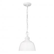 Golden 0316-M1L WHT - Holmes WHT Mini Pendant in Matte White