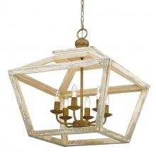 Golden 0839-6 BC - Haiden 6-Light Pendant in Burnished Chestnut