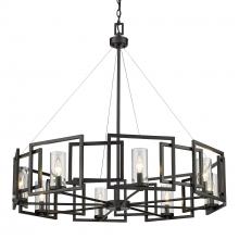 Golden 6068-8 BLK - Marco 8 Light Chandelier