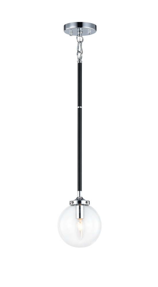 Particles Black and Chrome Pendant
