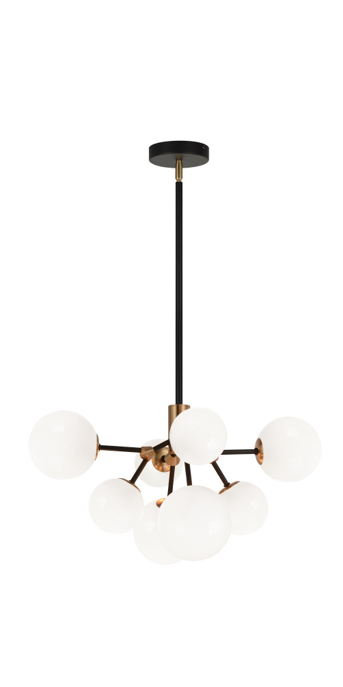 Novu Aged Gold Brass Chandelier