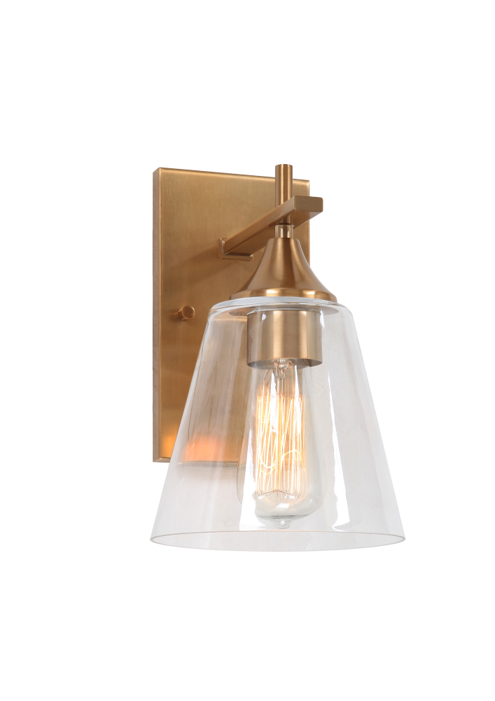 Hollis Aged Gold Brass Wall Sconce