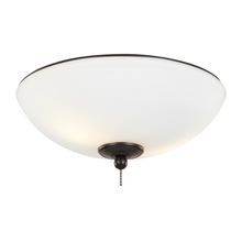 Generation Lighting MC266OZ - 12" LED Light Kit in Oil Rubbed Bronze with Matte White Glass