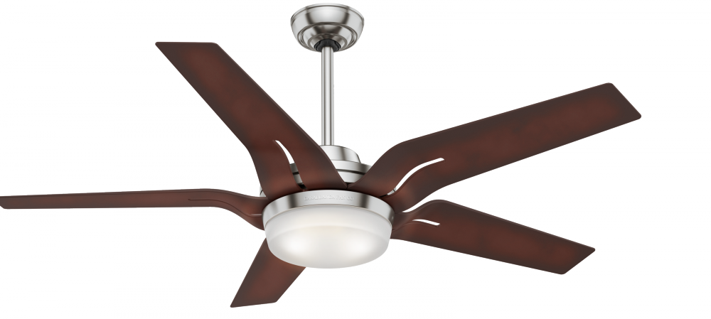 Casablanca 56 inch Correne Brushed Nickel Ceiling Fan with LED Light Kit and Handheld Remote