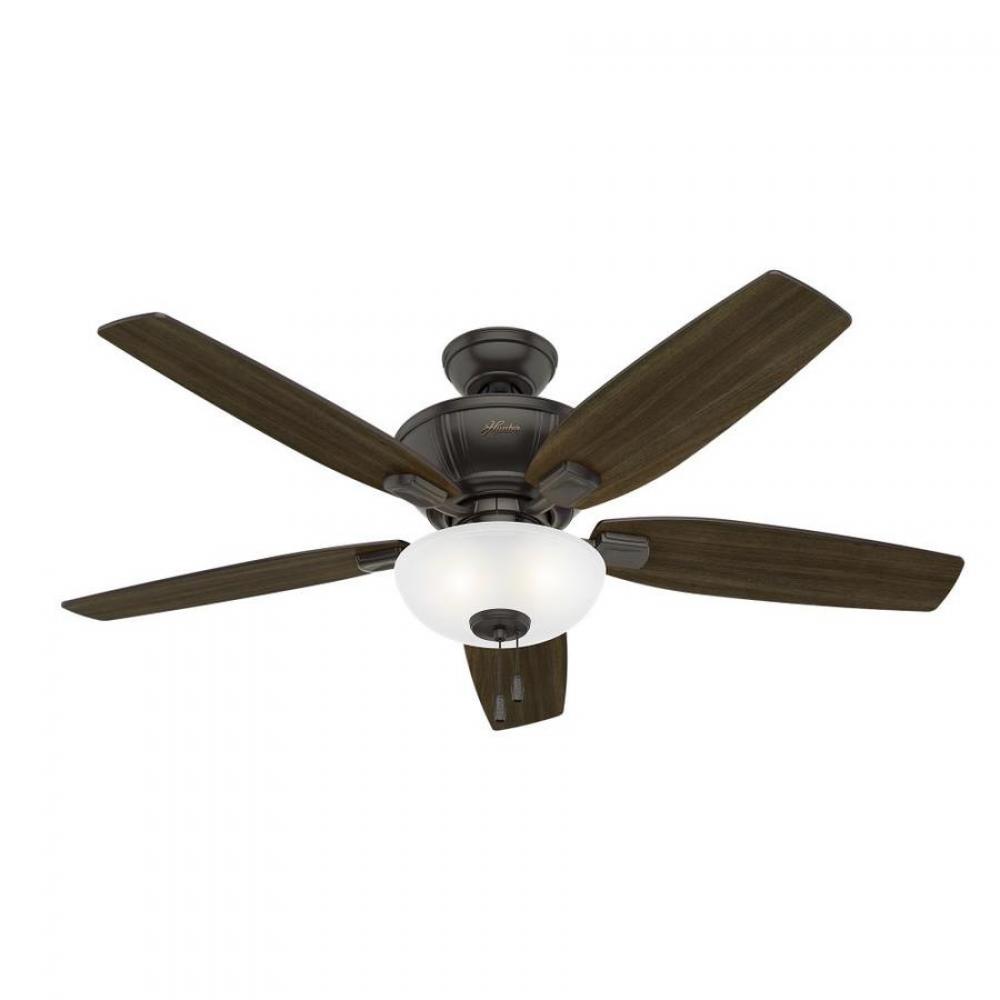 Hunter 52 inch Kenbridge Noble Bronze Ceiling Fan with LED Light Kit and Pull Chain