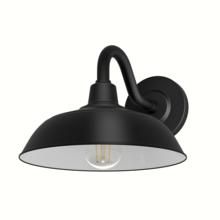 Hunter 46002 - Hunter Mill Valley Matte Black and White 1 Light Small