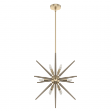 Hunter 19341 - Hunter Jupiter Star Alturas Gold 12 Light Pendant Ceiling Light Fixture