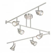 Vaxcel International SP34166SN - Garda 6L Swing Directional Ceiling Light Satin Nickel