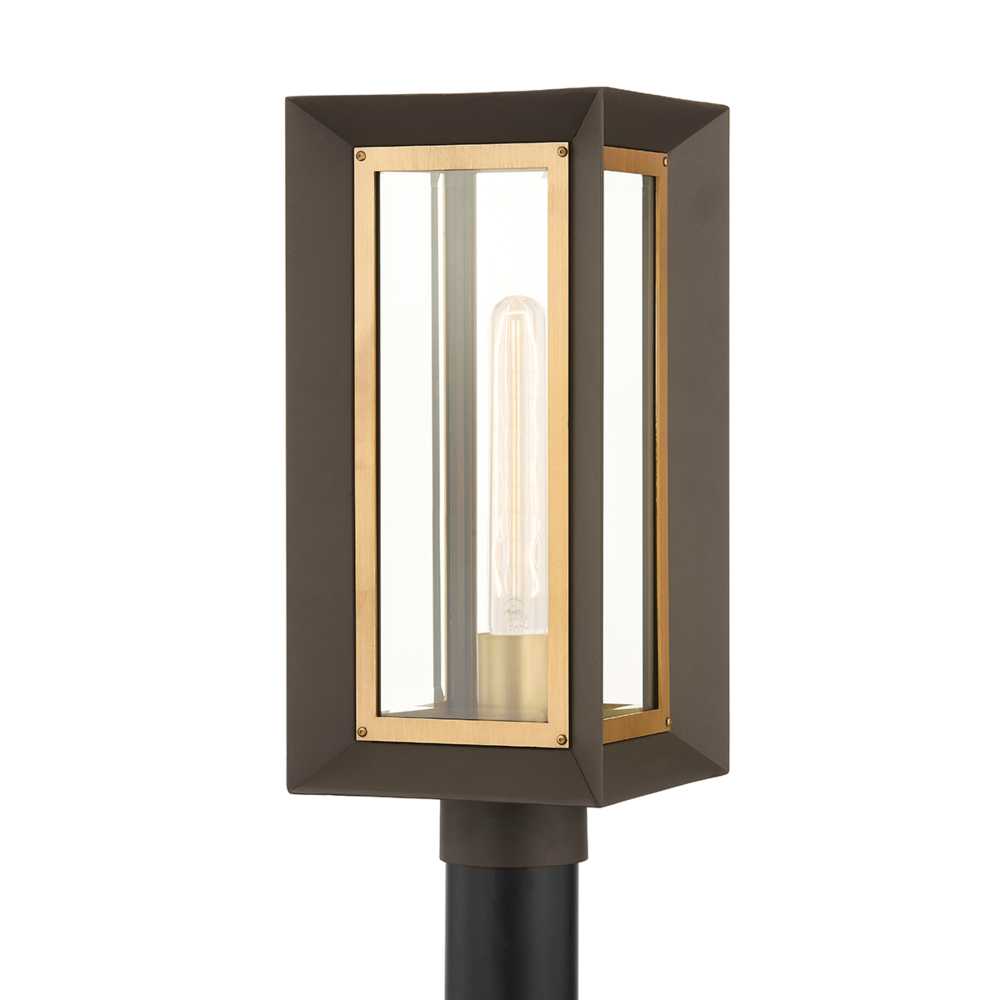 1 LIGHT EXTERIOR POST : P4055-TBZ/PBR | Springfield Electric