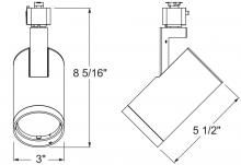 Acuity Brands R620L 27K 80CRI PDIM VBS BL - Trac-Lites 10W LED Variable Beam, 2700K,